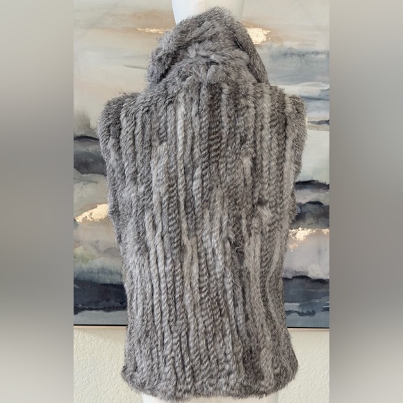 Bagatelle 100% Genuine Rabbit Fur Size S Winter Grey - Picture 5 of 16